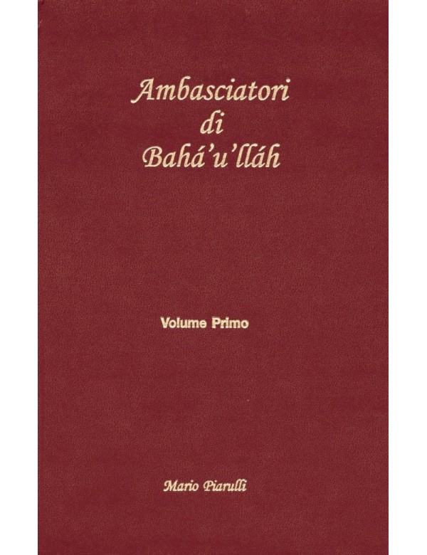 libro bahá'í Gli ambasciatori di Bahá'u'lláh