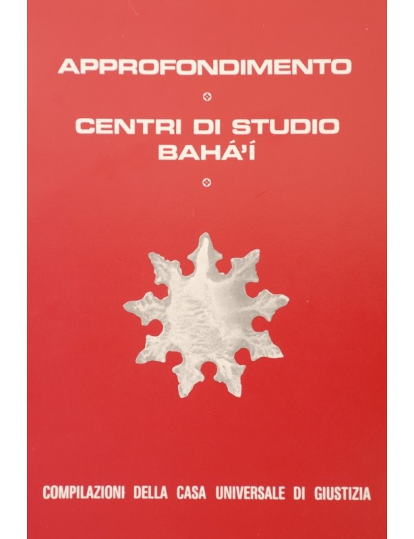 libro bahá'í Approfondimento - Centri di studio bahá'í