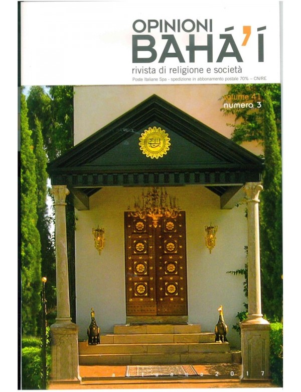 libro bahá'í Opinioni bahá'í 2017 autunno