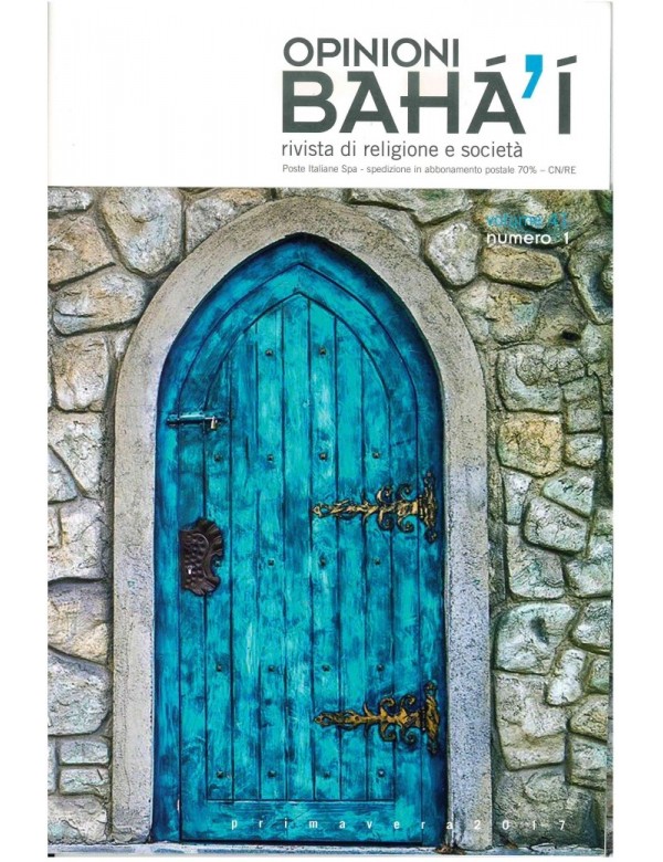 libro bahá'í Opinioni bahá'í 2017 primavera