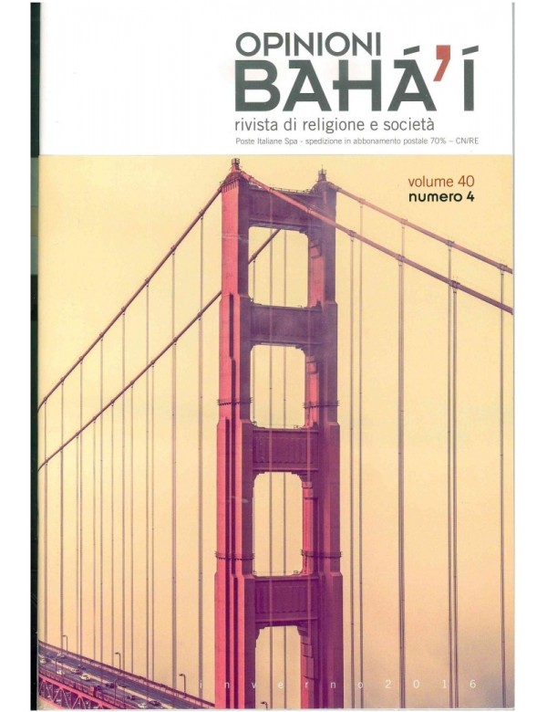 libro bahá'í Opinioni bahá'í 2016 inverno