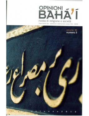 libro bahá'í Opinioni bahá'í 2012 autunno