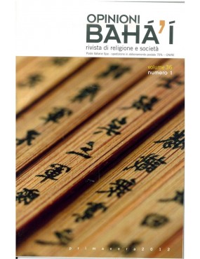 libro bahá'í Opinioni bahá'í 2012 primavera