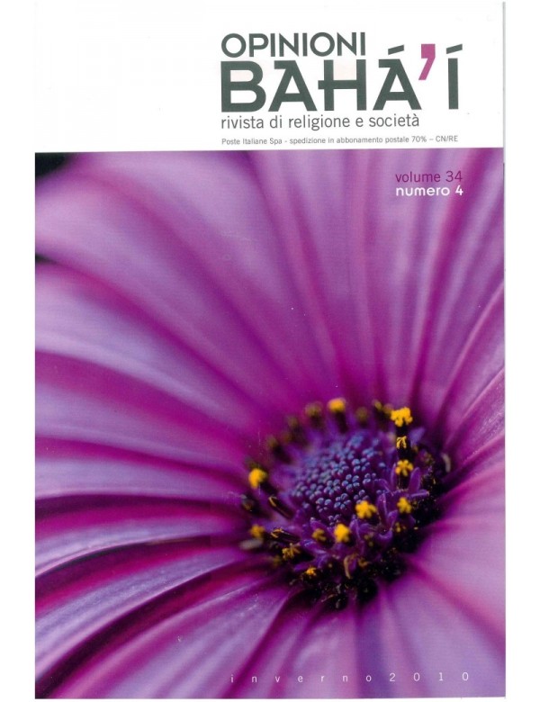 libro bahá'í Opinioni bahá'í 2010 inverno
